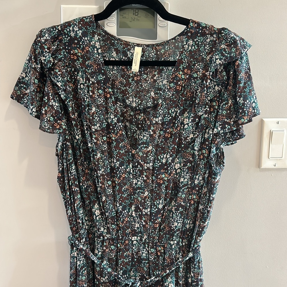 Gentle Fawn Renata Floral Dress Green Purple - Picture 7 of 10